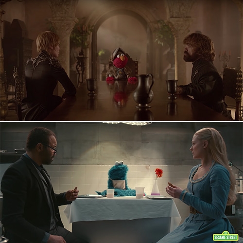 Sesame Street x Game of Thrones and Westworld. Fun HBO crossover spots to teach kids (of all ages) about respect! Featuring Elmo and Cookie Monster.