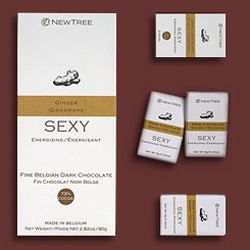 New Tree Gourmet Belgian Chocolates - i love the packaging and the delicious flavors like Sexy, Blush, and Vigor.