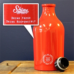 Shine Craft Vessel Company was established to create premium, well-designed barware, with a mission to develop better ways of consuming and sharing craft brewed beers and spirits. [Editor's Note: Great colors!]