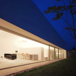 Stunning single volume house,  'warehouse', by Shinichi Ogawa and Associates in Hiroshima, Japan.