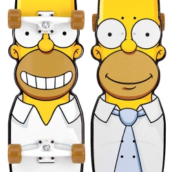 Santa Cruz Skateboards teamed up with Matt Groening to produce a series of 5 Simpsons-themed Cruzers.