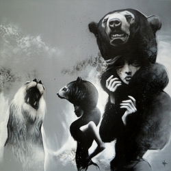 SIT is an established and successful Amsterdam artist - beautiful grayscale women and creatures.