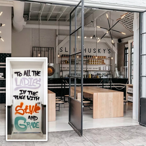 Eater Nashville has a great look inside Slim & Husky's Pizza Beeria in North Nashville. Founded by 3 locals, it's a very instagrammable black and white interior with their love of 90's hip hop sprinkled throughout. 