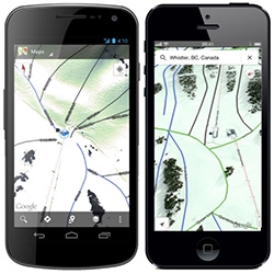 You can now navigate around Ski Slopes on Google Maps! And even see street view of a few...