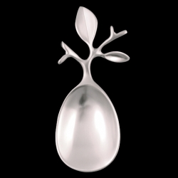 "Designed by nature, made by jewellers"
With branch details, this sugar spoon will add life to any sugar bowl, coffee, or tea service. Base material is bronze with a micron silver plating. Matte finish
