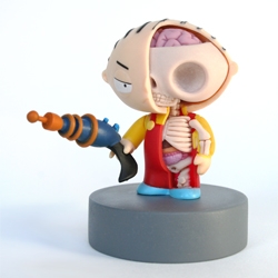 'Stewie' the new tiny anatomical toy sculpture from Jason Freeny