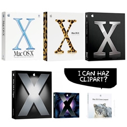 Gizmodo commentary looking back on the packaging design of OS X... and this snow leopard box that is so un-mac-like... esp with the very literal snow leopard