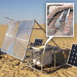 Solar Sinter by Markus Kayser is a 3d printer that uses the sun's energy to melt sand into glass one layer at a time. The combination of high and low tech makes for an inspiring fabrication process.   