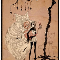 Great reinterpretations of classic Alice in Wonderland scenes from artist and illustrator Barnaby Ward.