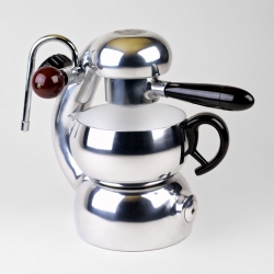  Based on a 1947 design from Milan, Italy called the Atomic- La Sorrentina Coffee Makers remind us of Frank Lloyd Wright's quote, "Form follows function- that has been misunderstood. Form and function should be one- joined in a spiritual union."