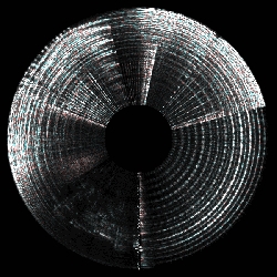 Andrew Ohlmann maps real-time spectrograms to  circles.