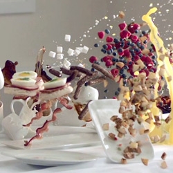 Breakfast Interrupted - A boldly artistic re-think on the most important meal of the day. Stunning video and making of by Bruton Stroube!