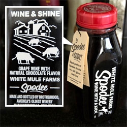 SPODEE! "A Depression era hooch that mixed up homemade country wines with garden herbs, spices and moonshine." Packaged in a fun milk bottle ~ from the folks that brought us Art in the Age, Hendricks, and more! Delicious!
