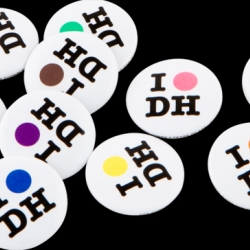 Gagosian releases "I Spot DH" pins in response to the recent uproar of ardent hatred concerning Damian Hurst and his "Complete Spot Painting". 