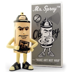 Mr. Spray ~ new StrangeCo figure by Obey/Shepard Fairey!