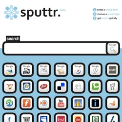 SPUTTR - its so cliche web 2.0 (logo, styling, r-naming, colors, tapping in to every other web 2.0 searchable site) - i actually laughed, and thought it was a joke.
