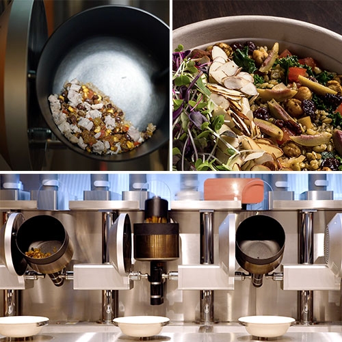 Spyce! Robotic induction-wok fast-casual salad/bowls  based in Boston. (And there's Michelin-Star magic with Chef Daniel Boulud mixed in too!) Watch the video... 
