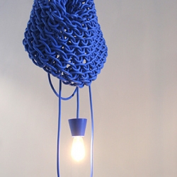 New collection of knitted lamps and furniture from South Korean artist Kwangho Lee showing in New York right now.