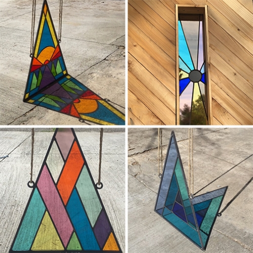 David Scheid Stained Glass handmade in Los Angeles, CA. Is stained glass making a comeback? Modern stained glass?