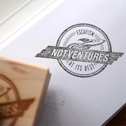 NotVentures now has a STAMP! Snail mail beware! 