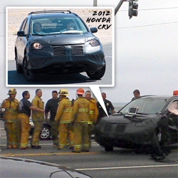 Spyshots of the 2012 Honda CR-V that totaled my car ~ turns out the one that hit me was a camouflaged mule of a new car?