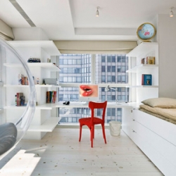 Amazing New York Penthouse with Central Park views by Stefan Boublil. I want that office space!