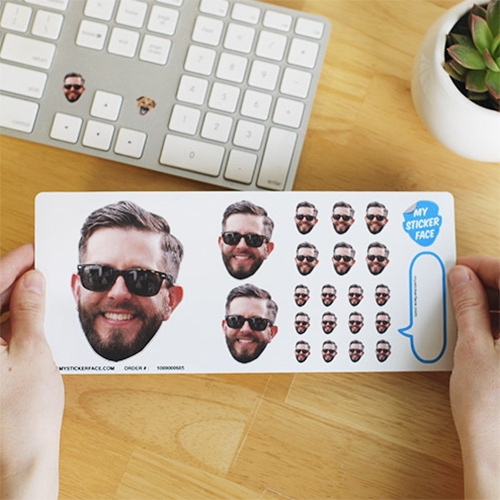 Sticker Face - upload a picture, and they'll help you cut it out and make stickers (in so many sizes!) of them. ultimate gift/silly decoration for just about anyone. 