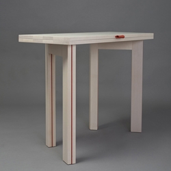 FOR 1 OR 2  by Roberta Bratovic is a folding table made of wood and felt. Its simple and logical form is a result of thinking about economical usage of small spaces, it works as a side table or as a centerpiece. 