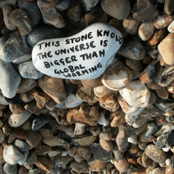 Wonderful work by Artist Los Stencilistas.
A series of poetry stones left on a beach in Southsea, Hampshire, UK