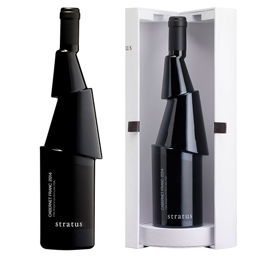 Karim Rashid Decanter bottle for Canadian winery Stratus Vineyards.