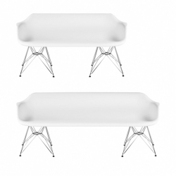 Stretch Eames by Et Al., Etc.  An Eames bench in 3, 4, 5, 6, and so on and so forth. 