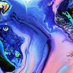 Stunning Macro Photographs of Painted Ice by Cliff Briggie.