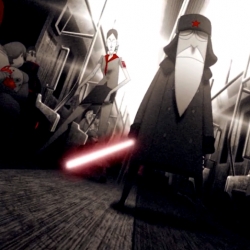 SubWars by Sean Soong is a beautiful animation of a Star Wars inspired battle on the subway. 