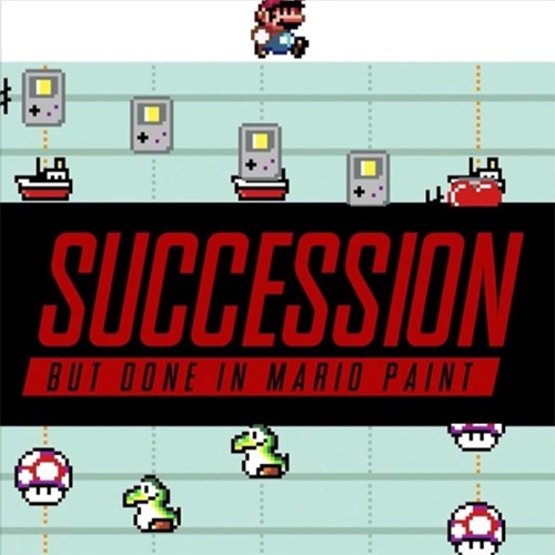 Adam Catino remade the theme song to Succession in MarioPaint!
