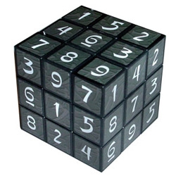 Sudoku not challenging enough anymore? Then try your hand at the Sudoku Puzzle Cube. 