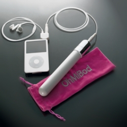 OhMiBod music powered vibrator -- because the Nano didn't fit so good. [Editor's Note ~ i'm impressed, it vibrates to the beat!]