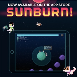 Sunburn! Addictively adorable new iOS gravity game. Launch around space to save your crew... then jump into the sun.