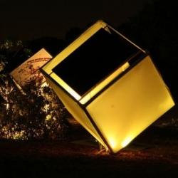 Team Geotectura's SunCubes is a temporary installation at the Earth Dance Festival designed to impart knowledge about solar energy and encourage people to come up with innovative and creative ideas to make the planet a better place.

Read more: http://www.greendiary.com/entry/suncubes-exquisite-solar-garden-sends-green-message-at-earth-dance-festival/#ixzz0tT4RAH41
