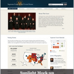 The Sunlight Foundation's Ali Felski redesigns the Supreme Court Web site to bring it into the 21st Century