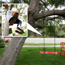 Skateboard Swing! Latest NOTCOT experiment version one...