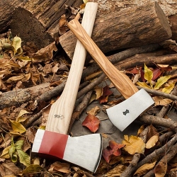 These swiss army axes come in two sizes.