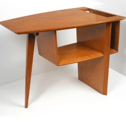 Really cool end table designed by George Farkas from 1949. This will be part of an exhibition with a focus on "Tropical Modernism,” opening at the Harn Museum in October 2008.