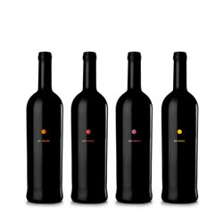 'Dot', a color-coded red wine series by TACN studio in Vancouver, Canada.