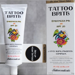 Tattoo Brite ~ to make your tattoos pop! And help care for their color over time...