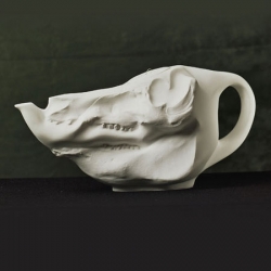 Forget about the fancy and expensive tea leaves, treat your guest an unforgettable tea drinking experience with the Pig's Skull tea pot designed by Wieki Somers.