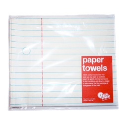 Lined paper printed Tea Towels!!! How tempting it would be to take a sharpie to it and scrawl random notes over tea?