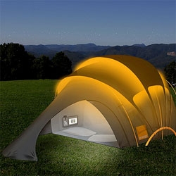 Orange & Kaleidoscope Create Solar Tent Concept - Every year, UK communications company Orange creates solar concept tents for Glastonbury.