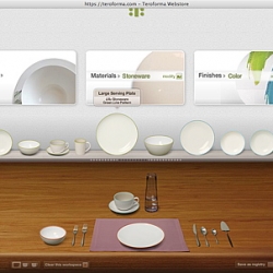 Set yourself a table with Teroforma's innovative shopping experience.   via spoonbuzz.com