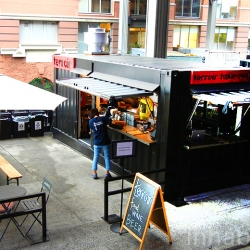 Have you been to the High Line park's only sit-down restaurant? It's called Terroir on the Porch and it's in a shipping container! 