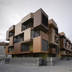 Tetris apartments by Ofis arhitekti, totally look like a Tetris.
